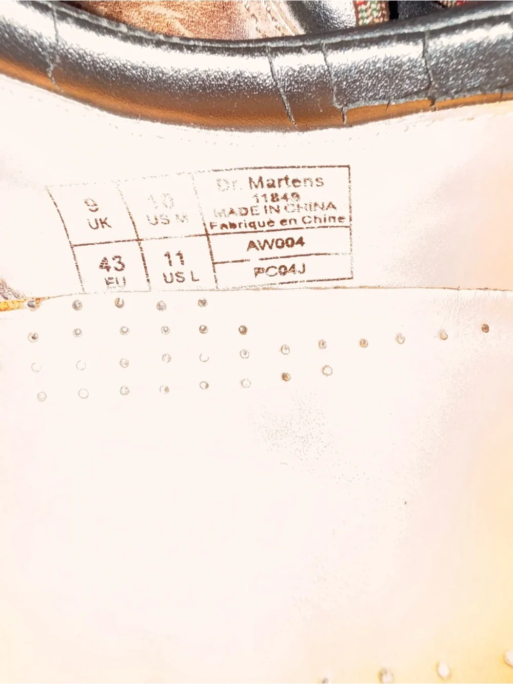 Dr. Martens Brown Leather Oxford Shoes | Chunky Sole | Unisex Size 10